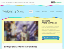 Tablet Screenshot of marionetteshow.com.mx